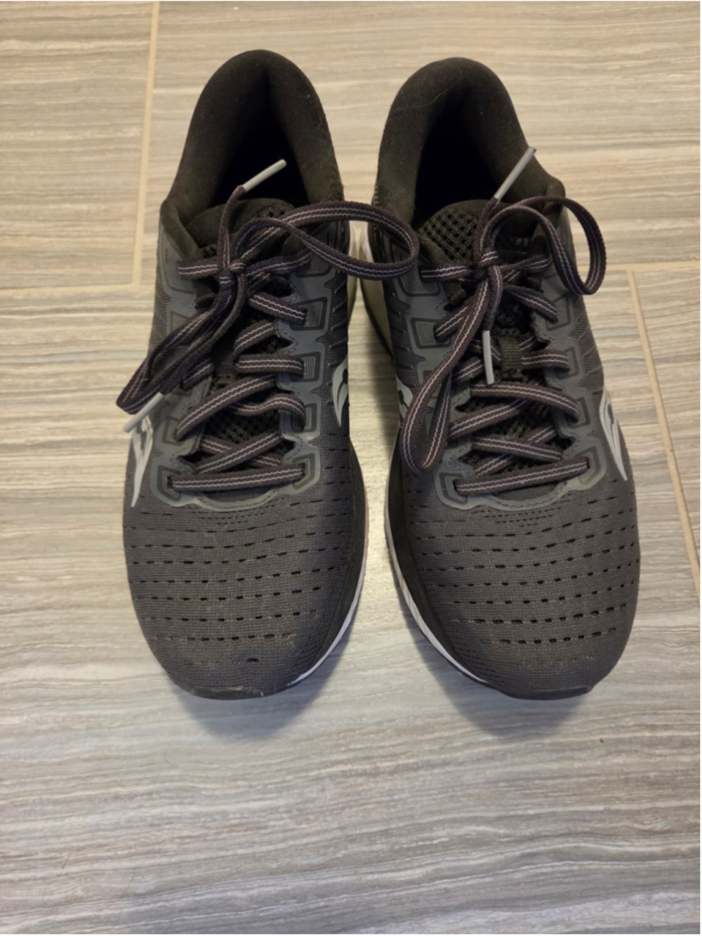 Women's Saucony Guide 13 Running Sneakers Black and White